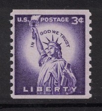 Scott 1057a, Timbre 3 Cent Lib. Mémorial (MNH) – Série Liberty