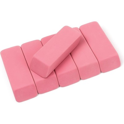 Drawing Artist Pencil Erasers Large Pink Eraser Pack of 6