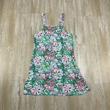 One Step Up Girls Size M (10/12) Retro Floral Print Tank Dress