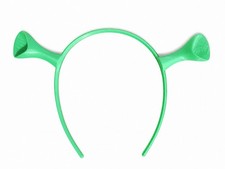 3D Printed Shrek Ogre Ear Headband Green Cosplay Costume Accessory Funny
