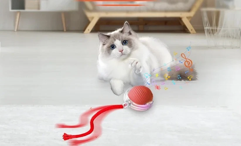 Smart Automatic Rolling Cat Ball Toy USB Rechargeable Interactive Pet Toy LED
Opens in a new window