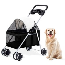 Critter Sitters Pet Stroller, Single Carriage Carrier for Animals up to 33 Po...
