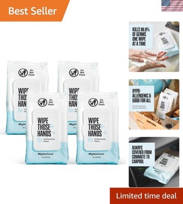 Wipe Those Hands Sanitizing Wipes - 4 Packs of 42, 168 Total Wipes - Alcohol ...