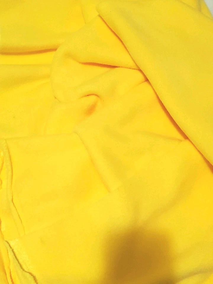 Manta de bebé pollito de Pascua 71"x 72" con remanente amarillo sol plátano tela polar Foto 2 de 4