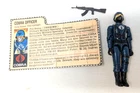 GI JOE ARAH Cobra Officer Enemy Figure Straight Arm 1982 Complete w/ file