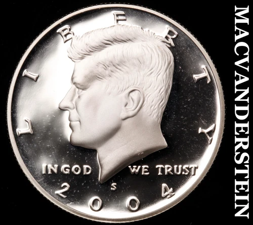 2004-S Kennedy Half Dollar- Silver Choice Gem Proof Luster No Reserve #i5466