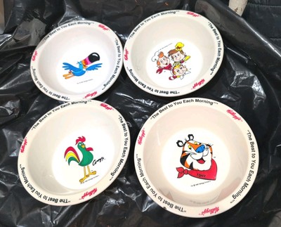 Vintage Kellogg s Advertising Giveaway Bowls, Set Of 4