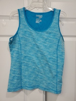Danskin Now Active Tank Stretch Sleeveless Size X Large (16-18) Caribbean Blue