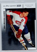 2003-04 In The Game Used Signature Series #111 Jean Beliveau Montreal Canadiens