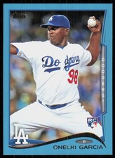 2014 Topps Blue Onelki Garcia Los Angeles Dodgers #197