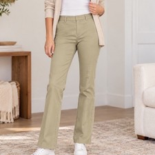 Banana Republic Martin Khaki Tan Straight Leg Stretch Dress Pants Size 2 Long