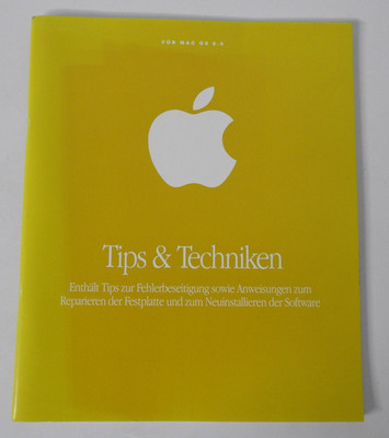 A031/ Apple Vintage Broschüre  Tips & Techniken für Mac OS 8.6 von 1999