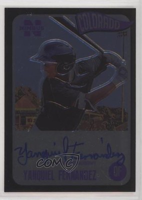 2020 Onyx Nimbus Black Auto /25 Yanquiel Fernandez #NAYF Auto 0j81