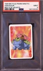 Pokemon 1999 Venusaur 6 Red 6 Of Hearts Bicycle Pokemon Mini Playing Card PSA 9