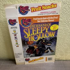Vintage 90s Fruit Snackers “THE LEGEND OF SLEEPY HOLLOW” Fruit Snacks Box RARE!