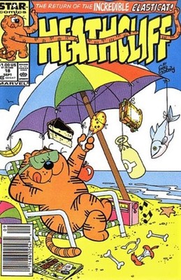 Heathcliff #18 (Newsstand) FN; Marvel | Star Elasticat - w/Bag+Board
