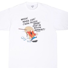 VINTAGE NASCAR LOONEY TUNES YOSEMITE SAM TAZ TEE SHIRT 1993 SIZE XL MADE IN USA