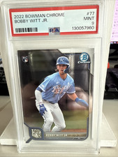 2022 BOWMAN CHROME #77 BOBBY WITT JR. ROOKIE RC PSA 9