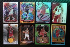 Chicago Bulls 8-Card Lot Panini Prizm/Revolution/Obsidian RC Parallel Rodman