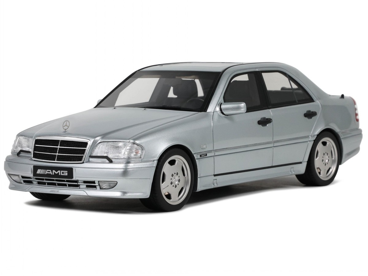 Mercedes-Benz C 36 AMG (W202) ミニカー Mercedes W202 C 36 AMG C-Class silver diecast model car