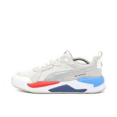 PUMA Herren BMW M Motorsport RS-X Sneaker weiß/blau/rot Logo, Edition EU 44