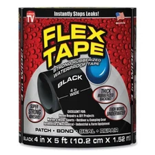 Swift Response Llc TFSBLKR0405 General Purpose Repair Tape, 4" X 1.67 Yds, Black