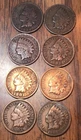 Indian Head Cent 1891,1897,1903X3,1901,1905,1908 Your Get (8) Exact Coins S322