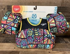 Speedo Splash Jammer - Black: Polyethylene & Polyester Life Jacket Vest, Kids