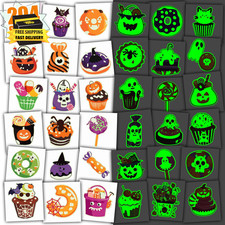 Glow Halloween Candy Temporary Tattoos for Kids                