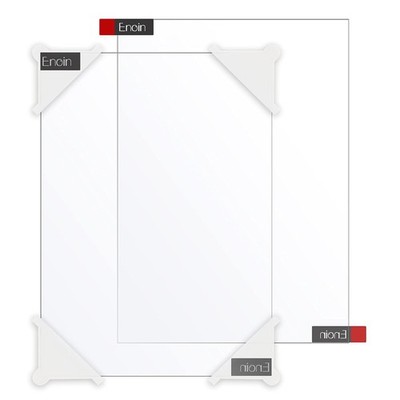 Enoin 2pcs 12 x 16 Inch Clear 12x16'', 1/16 inch Thick, Thick 
