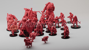Red Brigade Compatible with Trench War | 32mm | Print on Demand
