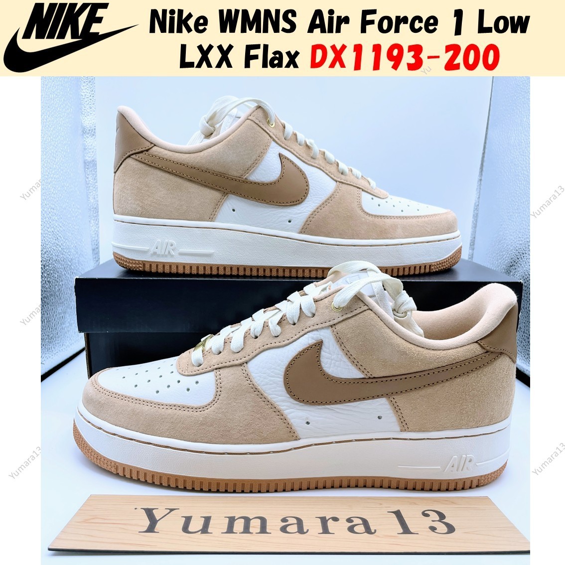 靴 Nike Wmns Air Force 1 Low l Swoosh Nike WMNS Air Force 1 Low LXX Flax DX1193-200 Women's Size | eBay