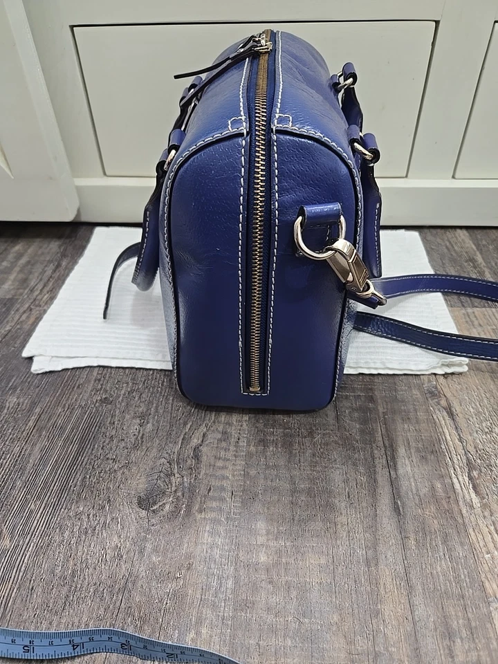 Bolso de Mano Kate Spade Alessa Wellesley Cuero Azul Vacaciones Edición Limitada Foto 2 de 4