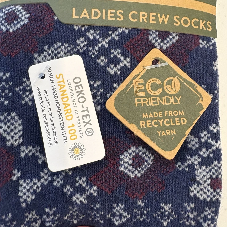 Paquete de 5 calcetines cortos Born para mujer mezcla de algodón talla 4-10 estampado alpino Foto 4 de 4