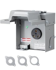 DEWENWILS 30A RV Power Outlet Box NEMA TT-30R ETL
