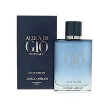 Acqua Di Gio Profondo by Giorgio Armani Box for Men 3.3 Oz Eau De Toilette Spray