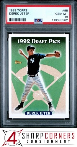 1993 TOPPS #98 DEREK JETER RC YANKEES HOF PSA 10