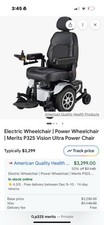 Merits P325 Velocity Power Wheelchair - NEW - w/ Power Recline and Power Tilt