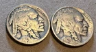 1923 S+P BUFFALO NICKELS PRETTY LEGIBLE DATES