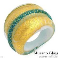MURANO GLASS Made in Italy Elegant Ring Compare: 229.00