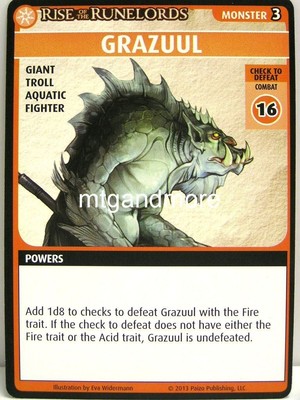 Pathfinder Adventure Card Game - 1x Grazuul - The Hook Mountain Massacre