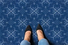 Kate Aurora Navy Pearl 12”x12” Peel ‘N’ Stick Self Adhesive Vinyl Floor Tiles