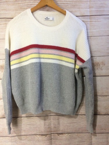Hollister Ribbed Knit Pullover Crewneck 