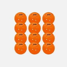 Franklin Sports X-40 Outdoor Pickleballs 12 Pack, ORANGE