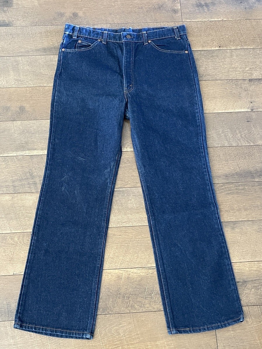Rare 70s Levi 517 Orange Tab BootCut Jeans Sz 38 X 30 Made In USA 