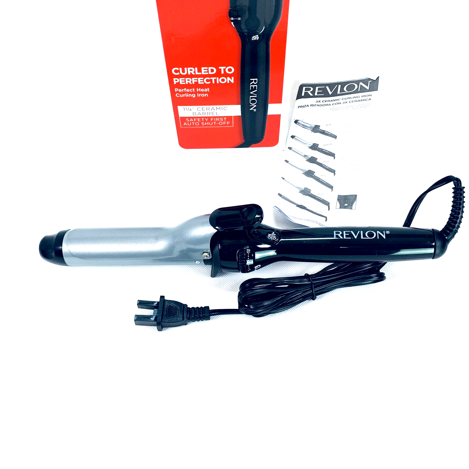 Revlon Perfect Heat Triple Ceramic Curling Iron 1 1/4 in eBay