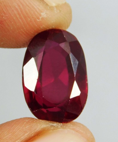 10.75 Ct Natural Mozambique Red Ruby Oval Cut Loose Gemstone Certified - Picture 6 of 8