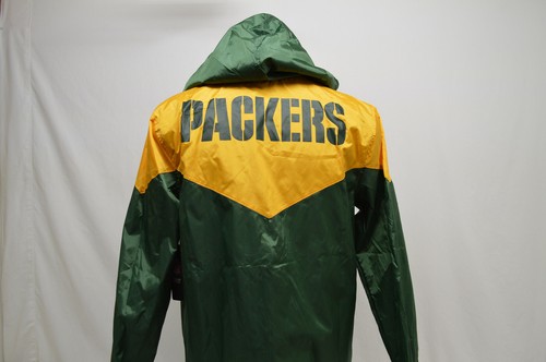 New NFL GREEN BAY PACKERS Men's Team Appare Hooded Windbreaker Size MED - Picture 7 of 8