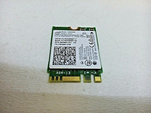 HP Chromebook 11-v010wm Wireless AC WiFi 7265NGW Bluetooth 4.2 - 860883-001 180