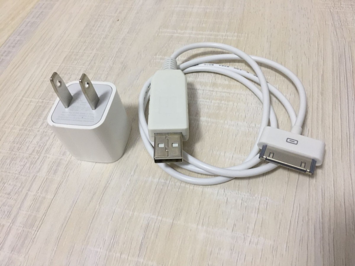 Apple iPod 30GB FireWireケーブル付き（ジャンク） 12V USB-30Pin Firewire Cable Cord + USB Adapter Charger For iPod